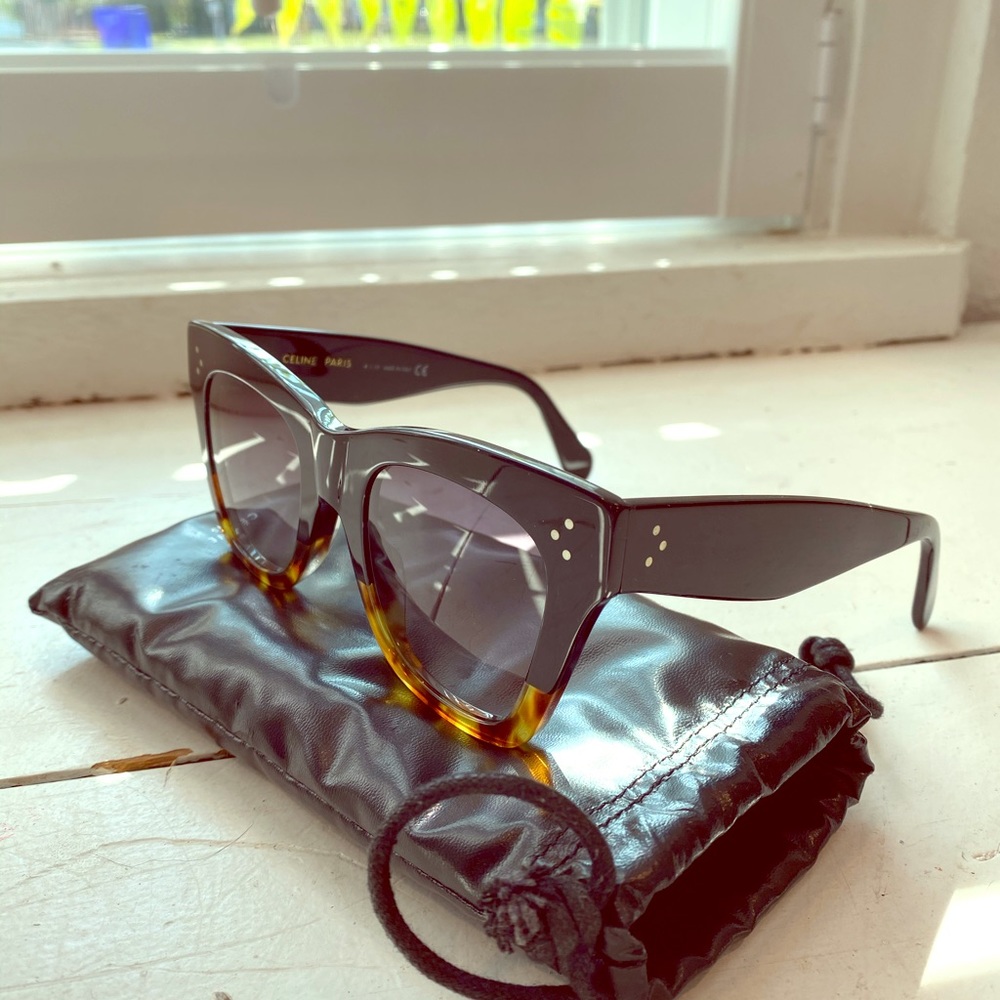 Celine Two-Tone Gradient Cat-EyeSunglasses